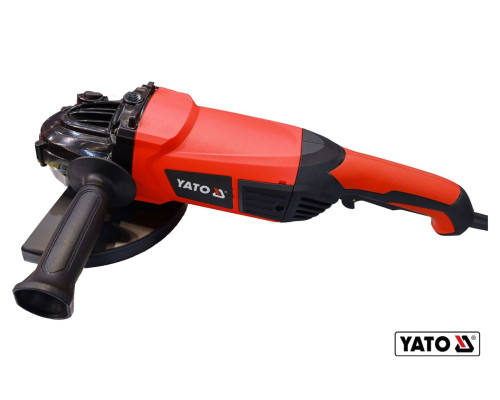 Шліфмашина кутова мережева YATO : Ø= 230 мм. P= 2400 Вт, 6000 об/хв, М14, плавний пуск [2/42]