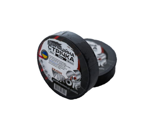 Стрічка ізоляційна VIROK : 15 мм х 10 м x 0,18 мм ЧОРНА [15/240]