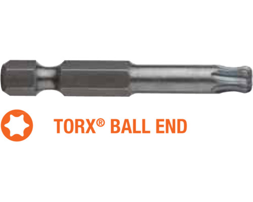 Насадка викруткова USH Industry "тонке жало" BallEND TORX T25K x 50 мм подовжена, Уп. 5 шт.