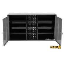 Шкаф настенный для мастерской VOREL : 1125 х 265 х 630 мм, из лакированной жести t= 0.8-1 мм [1]