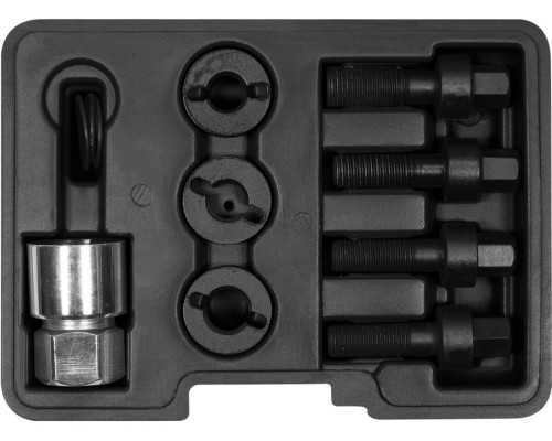 Обладнання для ремонту різьби колісних болтів YATO М12х 1,25/ 1,75 мм, М14х 1,5 мм, 8 елем. [20]