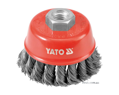 Щітка - крацовка YATO *чашка* Ø=60мм [10/80]