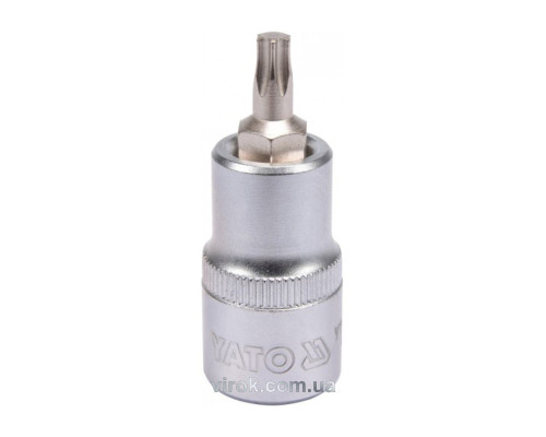 Головка торцевая YATO квадрат 1/2 "TORX" Т30, L=55 мм [40/240]