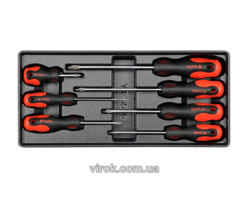 Вклад до інструментальної шафи YATO : хрестові викрутки, 7 шт. [8]