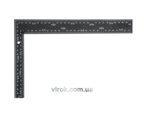 Кутник столярний VOREL : L= 300 х 200 мм. металевий [24/48]