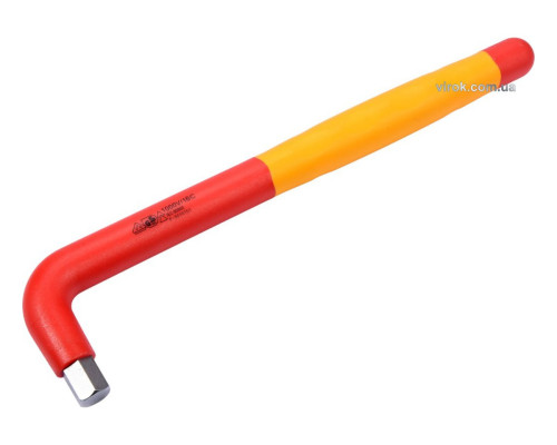 Ключ шестигранний електрика VDE YATO : тип "Г", М12 мм, L= 260x60 мм, до 1000V(DW)