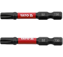 Насадка викруткова ударна YATO TORX T30 х 50 мм. HEX 1/4", 2 шт.[10]