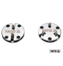 Адаптеры с 2 и 3 штырями для вдавливания тормозных поршней YATO : кпл., 2 шт [10/50]