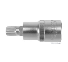 Головка торцева YATO квадрат 1/2  "SPLINE" M10, L= 55 мм [40/160]