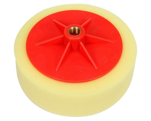 Диск полірувальний з твердою губкою YATO Ø= 150 мм, h= 50 мм, різьбове кріплення М14 [60]