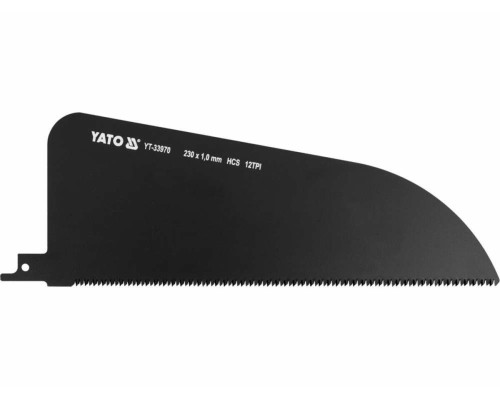 Полотно по дереву к саблевой пиле HCS YATO: прямой рез, 230x65 мм, t=1 мм, 12 зубов/1" [10/80]