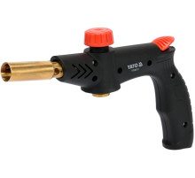 Пальник газовий YATO : різьбове з'єднання EN417. до 1.7 кВт. п'єзозапал. 360° [40]