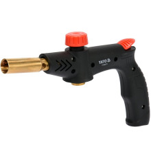 Пальник газовий YATO : різьбове з'єднання EN417. до 1.7 кВт. п'єзозапал. 360° [40]