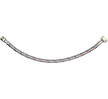 Шланг водопроводный с оплеткой из нерж стали FALA l= 400 мм, Ø= 8/12, соединение F-1/2" х M-3/8" 1 МПа