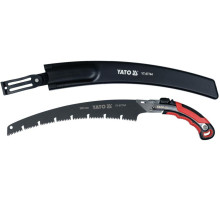 Ножівка до гілок складана овальна YATO; лезо l= 350 мм, 7 зубів/1", t= 1.2 мм з кобурою [12]