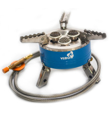 Плита газова туристична VIROK 3 кофорки+шланг з різьбовим (7/16) з'єднанням[12]