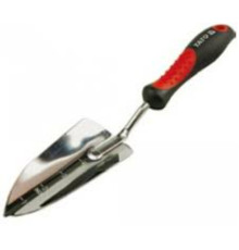 Лопатка посадкова YATO: l=340 мм, широка, хромована, ергон.ручка [12/72]