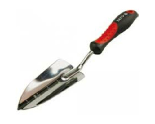 Лопатка посадкова YATO: l=340 мм, широка, хромована, ергон.ручка [12/72]