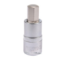 Головка торцевая YATO квадрат 1/2 HEX M12, L=55 мм [40/160]