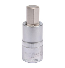 Головка торцевая YATO квадрат 1/2 HEX M12, L=55 мм [40/160]