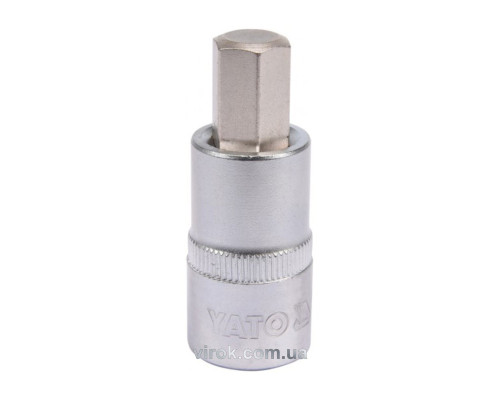 Головка торцевая YATO квадрат 1/2 HEX M12, L=55 мм [40/160]