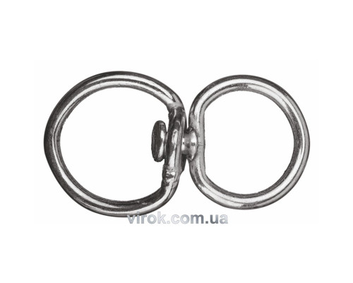 Вертлюг "Шорника" 6 мм, з D-под. кільцем 37х23 мм і кільцем Ø= 36 мм