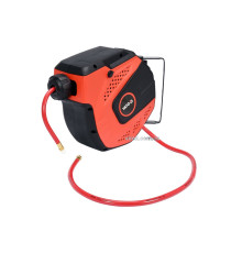 Шланг пневматичний ПВХ на котушці YATO з швидкоз'єдн. наконеч-ми 1/4", Ø=8мм, тиск- 20Bar, l=10м [4]