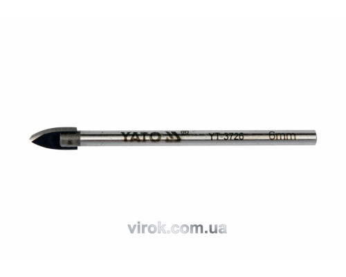 Сверло по керамике и стеклу YATO : Ø= 10 мм [50/200]