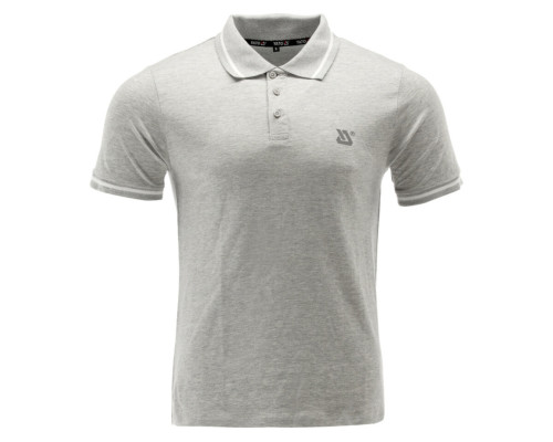 Футболка ПОЛО серая YATO, разм. 2XL/ выс- 78 см х шир- 61 см, 95%- хлопок и 5%-вискоза [40]