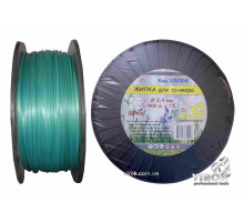 Жилка для тримера "ЗІРКА" TM VIROK : Ø= 2.4 мм, l= 400 м (бобіна)