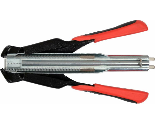 Клещи для крепления сетки YATO: L= 190 мм с ячейкой для 50 скоб тип "С" - 20х2 мм + 100 скоб [40]