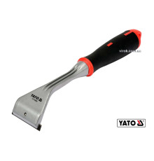 Цикля-скребок з металевим корпусом і гумов. ручкою YATO: лезо- 52мм, l=260мм +викр. насадка PH2 [10]