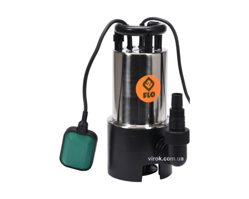 Насос для брудної води FLO мережевий, 900Вт, 16000 л/год, макс.висота- 8,5 м, корпус з нерж. сталі