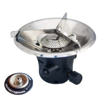 Горелка газовая туристическая PIEZO с резьбовым (7/16) соединением.