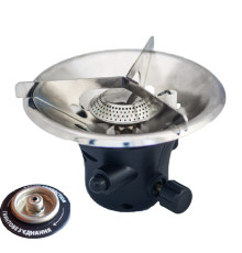 Пальник газовий туристичний PIEZO з різьбовим (7/16) з'єднанням. [12]