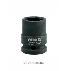 Головка торцева ударна 6-гранна YATO : квадрат 1/2", М= 19 мм, L= 39 мм [40/160]