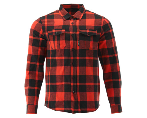 Рубашка фланелевая красно-черная, YATO разм. 3XL/ 84см х 65см,100%-хлопок[40]