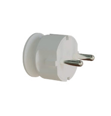 Вилка мережева VIROK 10А/250V без заземлення з кутовим виходом кабеля