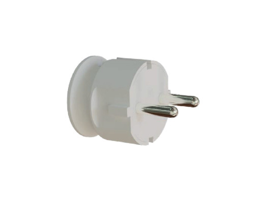 Вилка мережева VIROK 10А/250V без заземлення з кутовим виходом кабеля