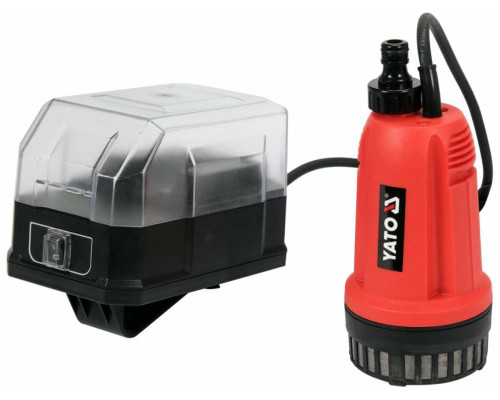 Насос для води занурювальний акумул.-18 В YATO: 145Вт, 2000л/год, макс.вис- 21м, макс. глиб-1,5м [4]