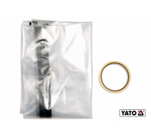 Пленка пылезащитная для дверных и оконных проемов YATO: 220х120 см, тип "L", отверстие – 180 х 90 см [12]