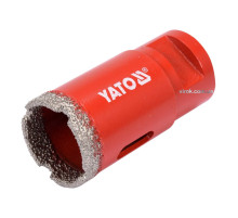 Свердло по кераміці і гресу в сух. і мокр YATO: Ø=30мм з алмаз пругом до шліфмашин. кріплен-М14 [50]