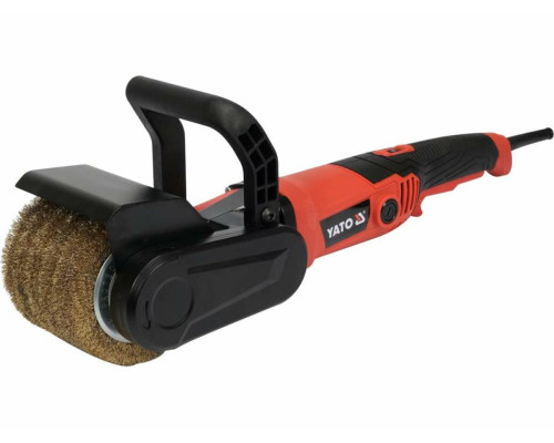 Шліфувально-браширувальна машинка по мет/дер YATO 230 В,1300 Вт, 900-3700 об/хв Ø=120/19х100 мм