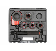 Набор резьбонарезной для труб YATO: Ø= 3/8", 1/2", 3/4", 1"; 5 элем. [4/72]