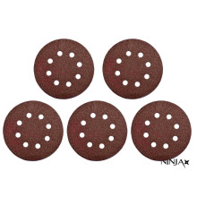Круг шліфувальний самозачепний 8 отворів NINJA : Ø180 мм. Р60. універсальний Уп. 5 шт. [50]