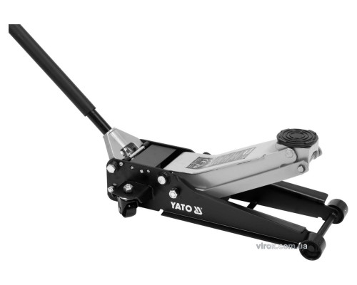 Домкрат гідравлічний підкатний низькопрофільний YATO: 2.5 т, H= 85 - 520 мм [1]