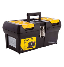 Ящик для інструменту STANLEY series 2000 : 2 органайзери, лоток, металeві замки, М= 410х200х185 мм.