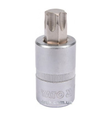 Головка торцевая YATO квадрат 1/2 "TORX" Т60, L=55 мм [40/160]