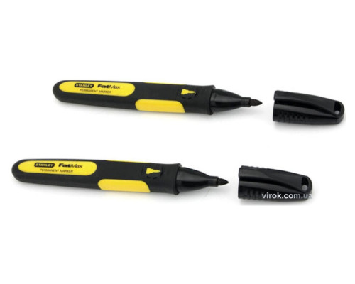 Маркер STANLEY "FatMax": черный, перманентный. 2 (шт/уп.)