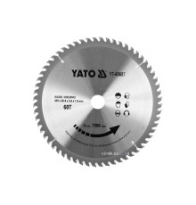 Диск пиляльний победітовий по дереву YATO: 235x25.4x2.8x1.8мм, 60 зубців, R.P.M до 7000 1/хв [10/20]